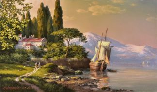 «Раннее утро (с облаками)»